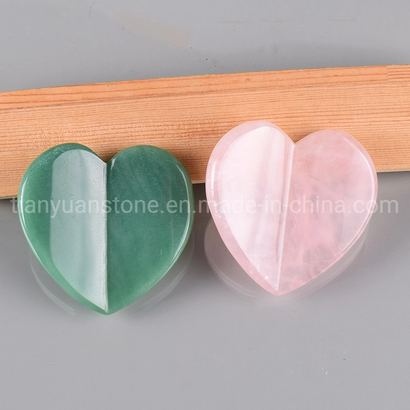 Massage Stone Gua Sha Pink Rose Quartz Vibrating Jade Roller for Face