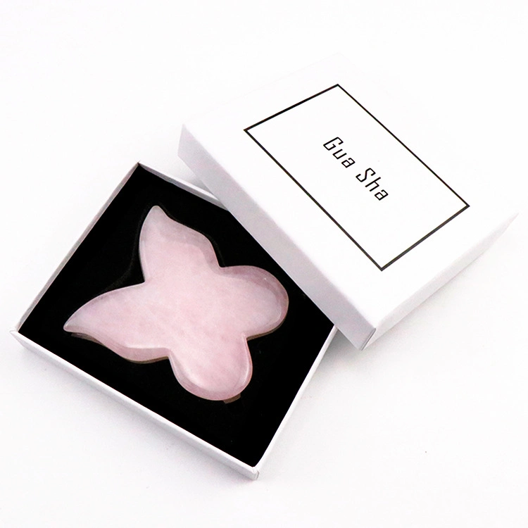 Butterfly Shape Gua Sha Massager Natural Jade Facial Beauty Care