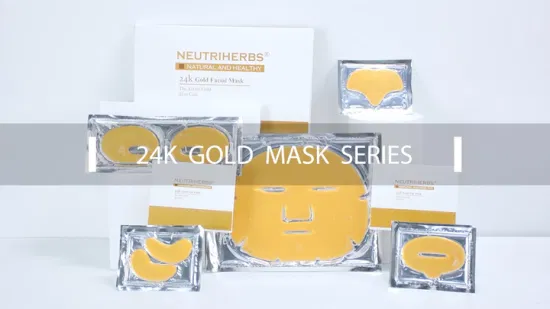 Maschera sotto gli occhi con collagene in oro 24K, idrogel idratante rassodante coreano OEM ODM